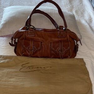 Vintage Gently Loved Etienne Collection Privee Congac Leather Bag/Duffel 90’s